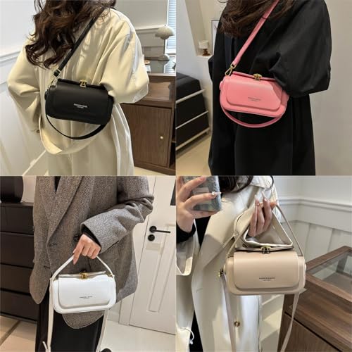 ZEPFJHE Anspruchsvolle Damen Satchel Box Taschen Modische Umhängetasche Handtasche Leder Crossbody Geldbörse für verschiedene Anlässe Trendy Korean Box Bag, a, One Size von ZEPFJHE