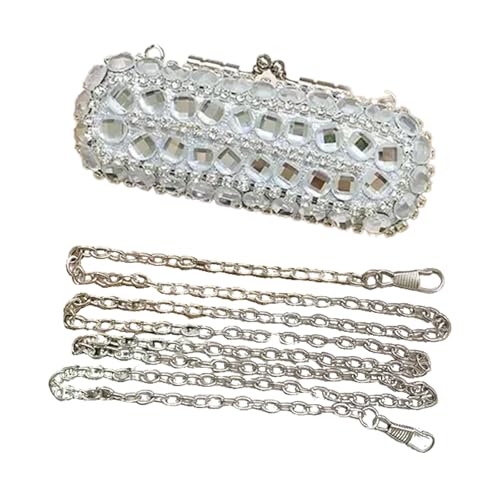 ZEPFJHE Anspruchsvolle Handtasche mit Strasssteinen verziert, lässige Abendtasche für modische Damen bei Feierlichkeiten, stilvolle Unterarm-Geldbörse, stil 3, One Size von ZEPFJHE