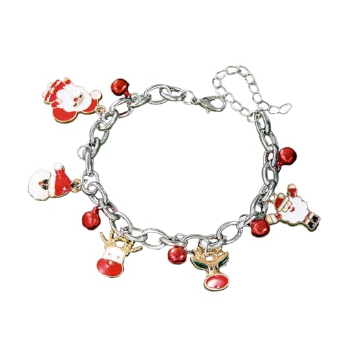 ZEPFJHE Bells Charme Weihnachten Schmuck Einstellbare Länge Armband Weiches Ton Armband Accessoire Für Festliche Anlässe Und Veranstaltung Halloween Themed Clay von ZEPFJHE