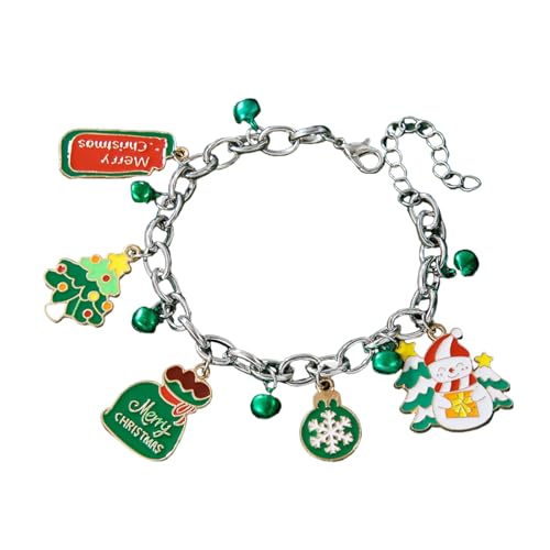 ZEPFJHE Bells Charme Weihnachten Schmuck Einstellbare Länge Armband Weiches Ton Armband Accessoire Für Festliche Anlässe Und Veranstaltung Halloween Themed Clay von ZEPFJHE