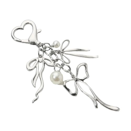 ZEPFJHE Bows Schlüsselbeutel Zauber Für Frauen Geldbeutel Handtasche Rucksack Anhänger Auto Keyring Ästhetische Schlüsselanhänger Zauberzubehör Accessoires von ZEPFJHE