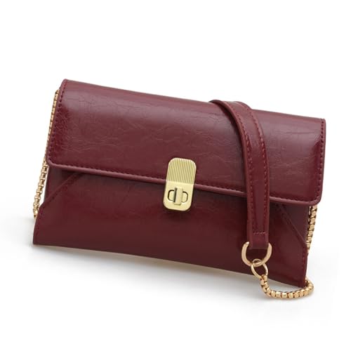 ZEPFJHE Damen-Umhängetasche, Retro-Knödeltasche, PU-Leder, Messenger-Tasche, große Kapazität, Crossbody-Tasche, Damen, Pendlertasche, Schwarz von ZEPFJHE