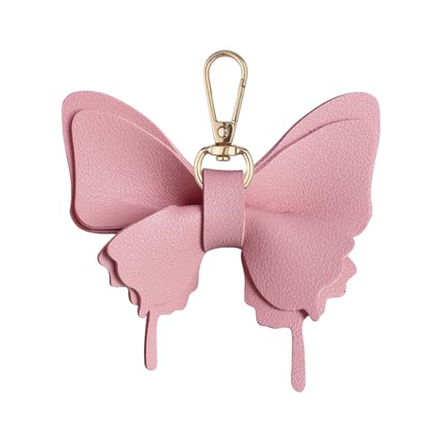ZEPFJHE Delicate Solid Color Butterfly Geldbeutel Stilvoller Tasche Zauberheil Des Schlüsselhalters Auto Dekore Fashion Accessoire Easy Anhängedesign Stilvoller Tasche Charme Für Frauen von ZEPFJHE