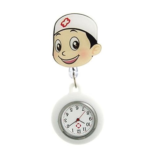 ZEPFJHE Einziehbare Krankenschwesteruhren für Krankenschwestern und Ärzte mit Cartoon-Design, Silikonabdeckungen, leicht lesbare Zifferblätter, Krankenhaus-Profi-Uhr, B ZEPFJHE Einziehbare Krankenschwesteruhren für Krankenschwestern und Ärzte mit Cartoon-Design, Silikonabdeckungen, leicht lesbare Zifferblätter, Krankenhaus-Profi-Uhr, B von ZEPFJHE