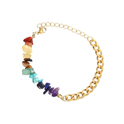 ZEPFJHE Einzigartige Einstellbare Armbandkette Naturstein Mode Handgelenk Schmuck Geeignet Für Jugendliche Frauen Party Tragen Armband von ZEPFJHE