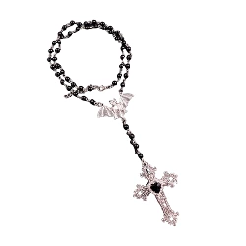 ZEPFJHE Elegante Anhänger Halskette Unisex Halskette Perlen Verstellbarer Neckschmuck Charme Für Modebegeisterte Gothic Festival Accessoire von ZEPFJHE