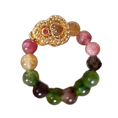 ZEPFJHE Eröffnungsringe Handschmuck Perlen Modelegierung Textur Einstellbar Für Mode Enthusiasten Übertreiben Fingerringe von ZEPFJHE