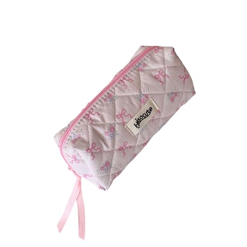 ZEPFJHE Federmäppchen im koreanischen Stil, einfaches Federmäppchen, süße Schleifen, Make-up-Tasche, ästhetischer Stift-Organizer, koreanischer Stil, süße Schleifen-Tasche, a von ZEPFJHE