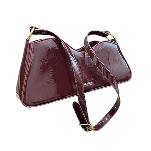 ZEPFJHE Frauen Achselhöhle Beutel Trendy Handtasche All Matching Achselhalte Geldbeutel Feste Farbe Schulter Stilvoll von ZEPFJHE