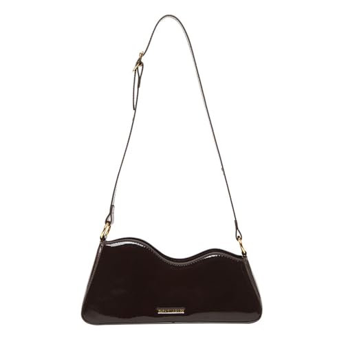 ZEPFJHE Frauen Achselhöhle Beutel Trendy Handtasche All Matching Achselhalte Geldbeutel Feste Farbe Schulter Stilvoll von ZEPFJHE