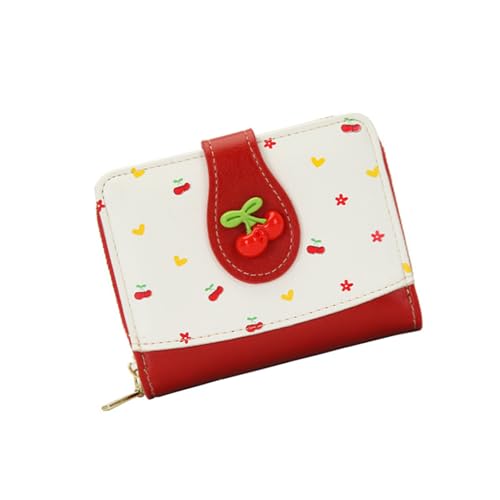 ZEPFJHE Frauen Brieftasche Einfache Bifolds Brieftaschen PU Leder Geldbeutel Dünne Kurze Brieftasche Kleine Bifolds Geldkartenhalter Beutel Kompakte Geldbörsen Für Frauen von ZEPFJHE