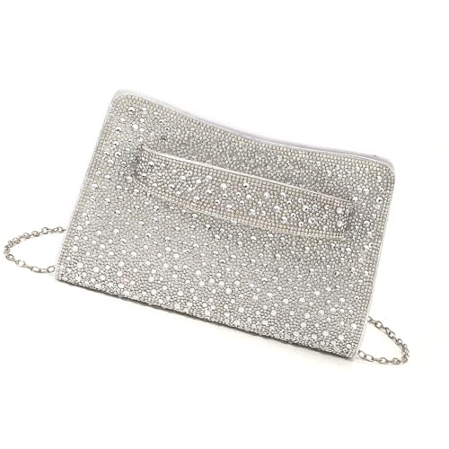 ZEPFJHE Funkelnde Strasssteine ​​Abendhandtaschen Clutches Für Frauen Umhängetasche Trendy Crossbody Crystal Clutches Geldbörsen Geschenke Crossbody Schulter von ZEPFJHE