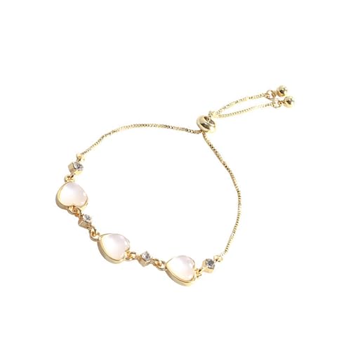 ZEPFJHE Herzform Steinarmband Verstellbares Ketten Mode Handgelenk Schmuck Spleißen Für Jeden Anlass Alltags Kleidung Schmuck Geeignet von ZEPFJHE