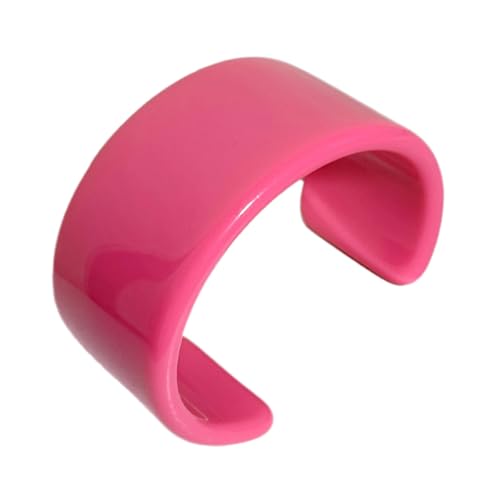 ZEPFJHE Indischer Party-Schmuck, modisch, bunt, stabil, Harz, Acryl, große offene Armreifen für Frauen, geometrische breite Armbänder, Einheitsgröße, Wie beschrieben von ZEPFJHE