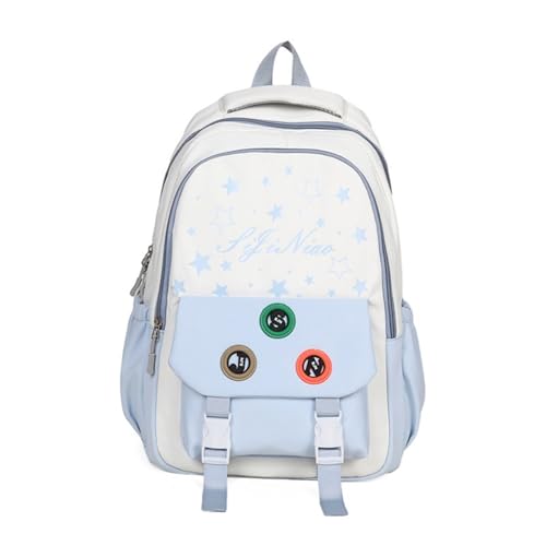 Korean Styles Backpack Casual Daypacks School Bag Star Print Travel Primary Book Für Girl Travel School Book Für Teenager Mädchen von ZEPFJHE