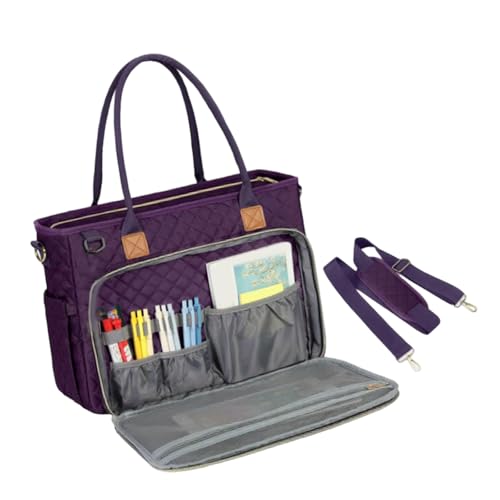 ZEPFJHE Lehrer Aus Taschenbeutel Arbeit Laptop Mit Cuphalter Krankenschwester Taschen Professionelle Auflagen Business Computer Geldbörsen Handtasche Laptop Toted von ZEPFJHE