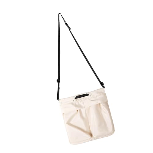 ZEPFJHE Leichte und praktische Nylontasche für Damen und Herren, Schultertaschen für lässige Outfits, verschiedene Anlässe im Jahr 2025, modische Studentententasche, beige, One Size ZEPFJHE Leichte und praktische Nylontasche für Damen und Herren, Schultertaschen für lässige Outfits, verschiedene Anlässe im Jahr 2025, modische Studentententasche, beige, One Size von ZEPFJHE