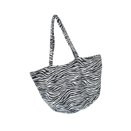 ZEPFJHE Leinwand Toted Bag Trendy Umhängetaschen Zum Einkaufen Strand Arbeit Fahrt Mit Großer Kapazität Stoff Unterarmtaschen Damen Wiederverwendbares Lebensmittel Tuch von ZEPFJHE