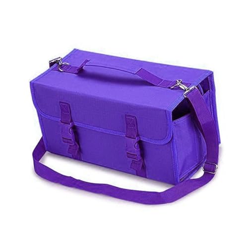ZEPFJHE Marker Organizer Etui für 120 Marker Marker Aufbewahrungstasche Kunst Stift Tragetasche mit Schulter und Griff Gurt Stifteetui von ZEPFJHE