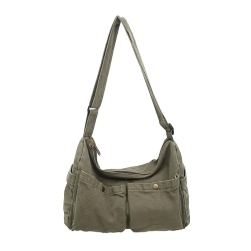 ZEPFJHE Messenger-Tasche aus Segeltuch, große Umhängetasche mit mehreren Taschen, Schultertasche, für Reisen, Schule, Arbeit, Unisex, Geschenk, Messenger, große Umhängetasche für Damen und Herren ZEPFJHE Messenger-Tasche aus Segeltuch, große Umhängetasche mit mehreren Taschen, Schultertasche, für Reisen, Schule, Arbeit, Unisex, Geschenk, Messenger, große Umhängetasche für Damen und Herren von ZEPFJHE