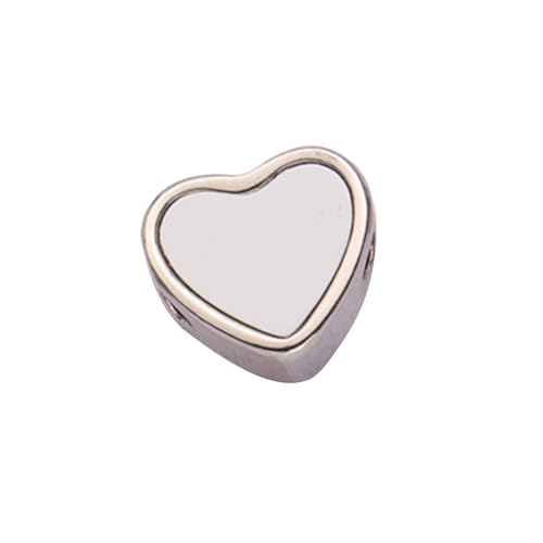 ZEPFJHE Metal Heart Perlen Wärmeübertragung Einzigartiger Schmuck Der Einen Teil Für Armbänder Für Partys Und Feierlichkeiten Beruhigt von ZEPFJHE