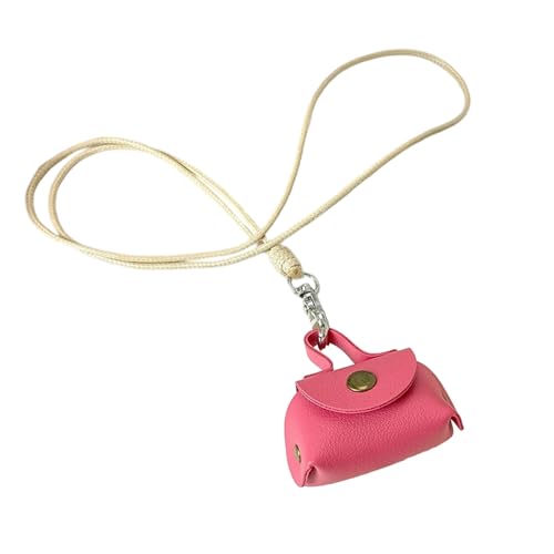 ZEPFJHE Mode Anhänger Halskette Weicher PU Leder Bag Anhänger In Lebendigen Farben Für Trendsetter Tägliche Verschleiß von ZEPFJHE