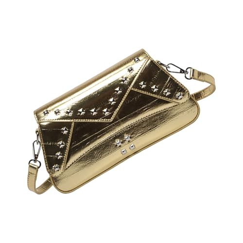ZEPFJHE Moderne Nietkross Body Tasche Mit Adjusatble Gurt PU Leder Schultertasche Für Partys Festivals Und Alltägliche Nutzungsmodetasche von ZEPFJHE