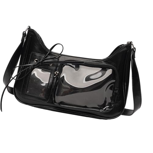 ZEPFJHE Modische Umhängetasche mit Anime-Druck, PU-Leder, lässige Umhängetasche, geeignet zum Einkaufen und Pendeln, praktische Umhängetasche, Schwarz , One Size ZEPFJHE Modische Umhängetasche mit Anime-Druck, PU-Leder, lässige Umhängetasche, geeignet zum Einkaufen und Pendeln, praktische Umhängetasche, Schwarz , One Size von ZEPFJHE
