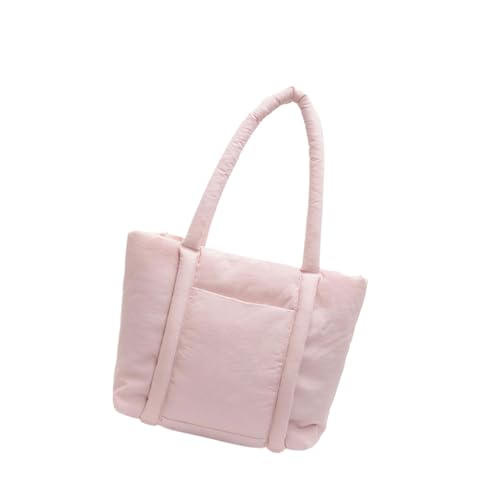 ZEPFJHE Modische und praktische Damen-Umhängetasche mit Tragegriff und geräumigem Innenhandtasche für den täglichen Bedarf, weiche Nylon-Stofftasche, C, One Size von ZEPFJHE
