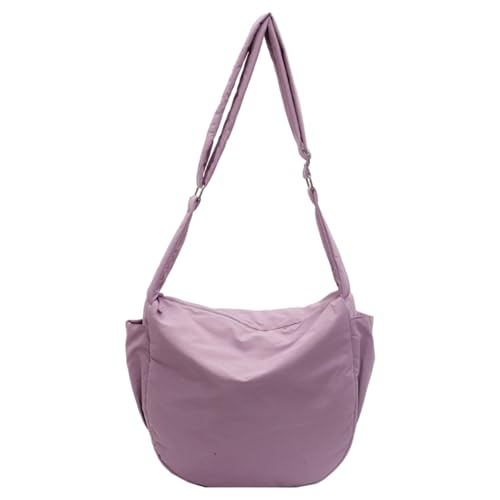 ZEPFJHE Nylon-Umhängetasche mit großem Fassungsvermögen, breiter Riemen, verstellbar, für Arbeit und Reisen, Unisex, für den täglichen Gebrauch, violett, One Size ZEPFJHE Nylon-Umhängetasche mit großem Fassungsvermögen, breiter Riemen, verstellbar, für Arbeit und Reisen, Unisex, für den täglichen Gebrauch, violett, One Size von ZEPFJHE