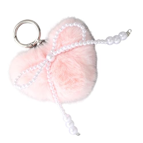 ZEPFJHE POMS Keychains Fleecy Rings Handtasche Tosed Bag Anhänger Bag Zubehör Kunstpelze Pompoms Keychains Autoschlüsselringe von ZEPFJHE