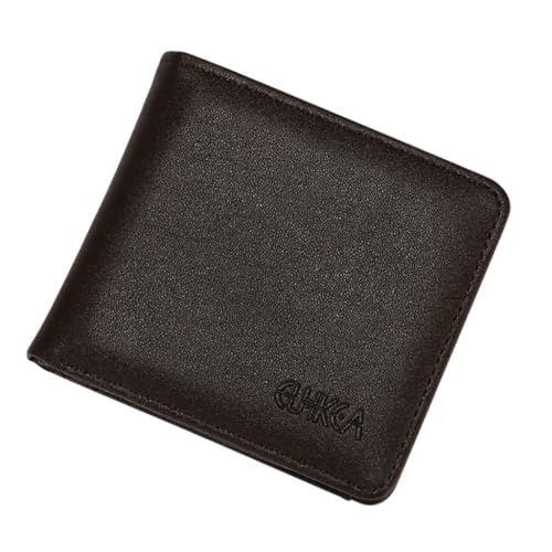 ZEPFJHE PU Herren Geldbörse mit Kartenfächern und Münzfach für Business Profis und Unterwegs, dunkelbraun von ZEPFJHE