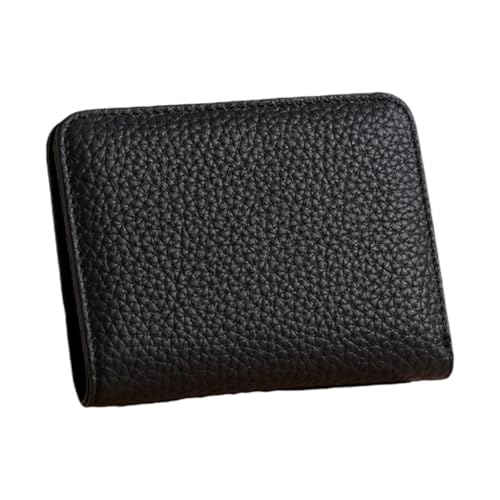 ZEPFJHE PU Leder Damen Geldbörse mit Blockierung mehrerer Kartenfächer und Münzfach für tägliche Pendelversammlungen und Reisen, Schwarz von ZEPFJHE