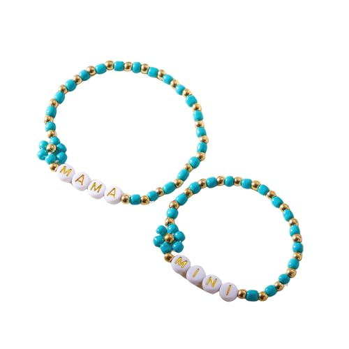 ZEPFJHE Packung Mit 2 Herz Perlen Stapelbaren Schmuckgeschenken Harzperlen Armbänder Accessoire Für Muttertag Und Geburtstagsgeschenke Blumendesign Armband ZEPFJHE Packung Mit 2 Herz Perlen Stapelbaren Schmuckgeschenken Harzperlen Armbänder Accessoire Für Muttertag Und Geburtstagsgeschenke Blumendesign Armband von ZEPFJHE