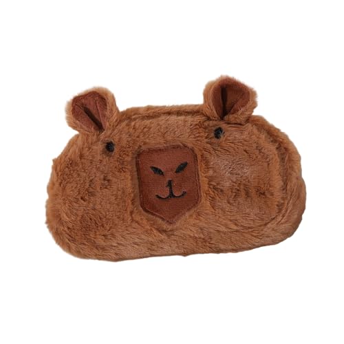 ZEPFJHE Plüsch Animal Bleistift Gehäuse Mehrzweck Großer Beutel Leichte Tragbare Make Up Aufbewahrungsbeutel Für Schulbüro Plüsch Kosmetikkoffer von ZEPFJHE