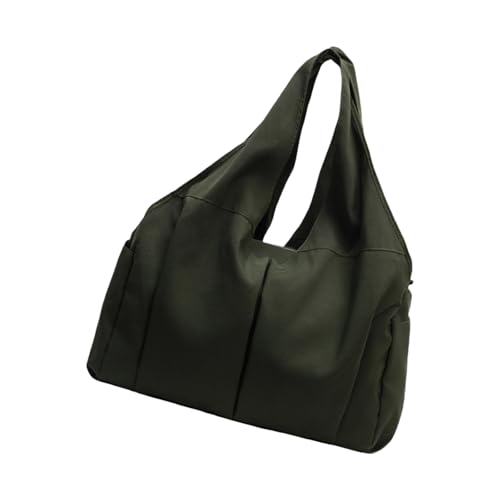 ZEPFJHE Praktische Nylon Damen Handtasche mit geräumigem Design Umhängetasche Einkaufstasche für Fitness Reisen und Mama Essential Gym und Sporttasche, grün, One Size von ZEPFJHE