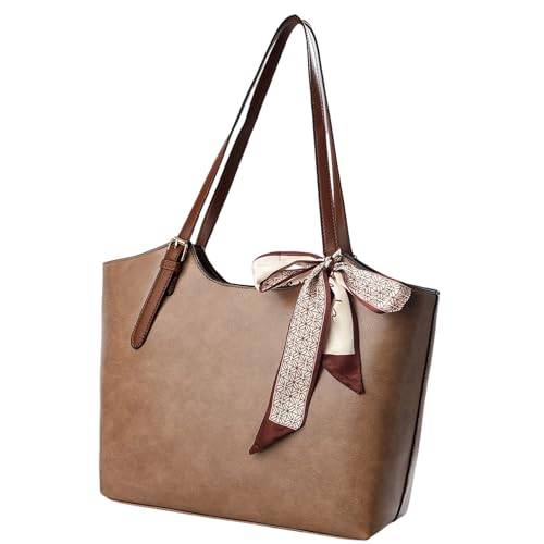 ZEPFJHE Retro Umhängetasche Mit Bögen Schal Decor Decor Decors Räumlich Büro Satchel Casual Achselhöhlen Taschen Stilvolle Achselhalterung Für Damen Casual Umhängetasche von ZEPFJHE