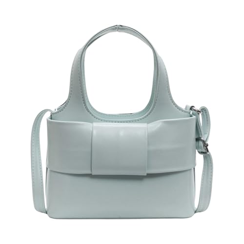 ZEPFJHE Schultertasche mit großem Fassungsvermögen, modische PU-Lederhandtasche, Reise-Umhängetasche, lässig, Einkaufstasche für den täglichen Gebrauch, koreanische Tasche mit Tragegriff, blau, One von ZEPFJHE