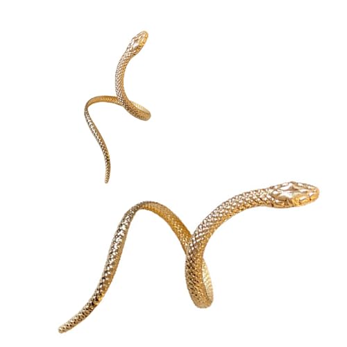 ZEPFJHE Set Snake Open Manschette Armband Und Ringe Set Mit Schlangendesigns Verstellbarer Offener Schmuck Für Modische Frauen Vorhanden ZEPFJHE Set Snake Open Manschette Armband Und Ringe Set Mit Schlangendesigns Verstellbarer Offener Schmuck Für Modische Frauen Vorhanden von ZEPFJHE