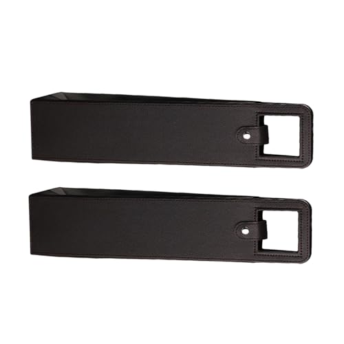 ZEPFJHE Set mit 2 Leder-Weinflaschen-Tragetaschen, faltbar, Champagnerhalter für sicheren Transport, elegante Weinaufbewahrung, Schwarz ZEPFJHE Set mit 2 Leder-Weinflaschen-Tragetaschen, faltbar, Champagnerhalter für sicheren Transport, elegante Weinaufbewahrung, Schwarz von ZEPFJHE