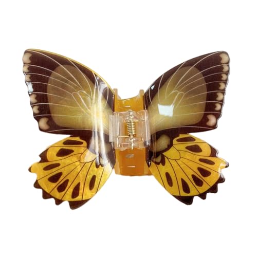 ZEPFJHE Simulation Schmetterling Haarspange Elegante Haarspange Acryl Haarschmuck für Mädchen Federklemme Haarschmuck von ZEPFJHE