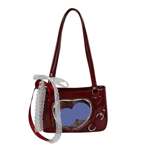 ZEPFJHE Stilvolle Abendtasche Mit Spitze Dekoration Crossbody Handtasche PU Lederumbeltaschen Abendtasche Für Den Täglichen Gebrauch Ungezwungener Einkauf Handtasche von ZEPFJHE