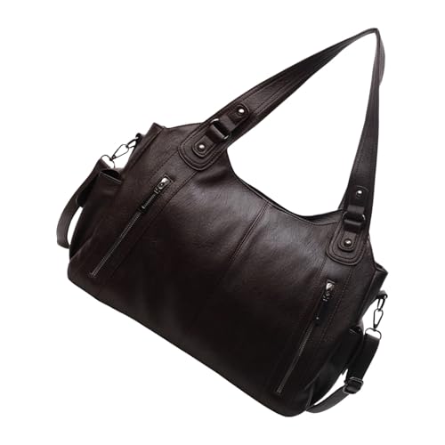 ZEPFJHE Stilvolle Achseltasche für Damen, großes Fassungsvermögen, Pendlertasche, modische Schultertasche, PU-Leder, Crossbody, Einkaufen, Damen, Achselhöhle, stilvolle Handtasche, große Kapazität ZEPFJHE Stilvolle Achseltasche für Damen, großes Fassungsvermögen, Pendlertasche, modische Schultertasche, PU-Leder, Crossbody, Einkaufen, Damen, Achselhöhle, stilvolle Handtasche, große Kapazität von ZEPFJHE