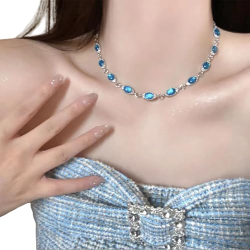 ZEPFJHE Stilvolle Halskette Zarte Anhänger Kette Halskette Party Halshalskettenkettenschmuck Für Tägliche Verschleiß Zu Formellen Anlässen Trendy Trendy von ZEPFJHE