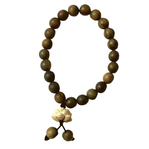 ZEPFJHE Stilvolle Holzperlen, elastisch, verstellbare Länge, modischer Handgelenkschmuck, Geschenk für Frauen und Mädchen, Gebetsperlen aus Holz, Einheitsgröße, Wie beschrieben von ZEPFJHE