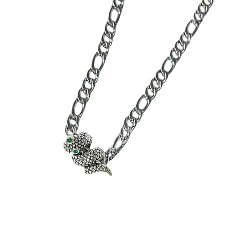 ZEPFJHE Stilvolle Schlangen-Anhänger-Halskette, modisches Statement, Feier, Schmuck für Partys, den täglichen Gebrauch, Schwarz, Wie beschrieben, Wie beschrieben von ZEPFJHE