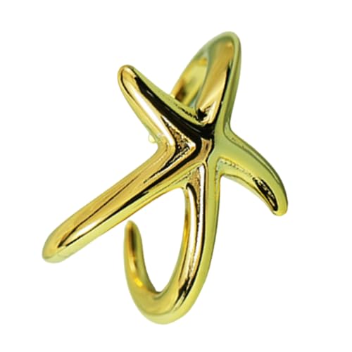 ZEPFJHE Stilvolle Seesterne, verstellbare Ringe, geeignet für trendige Frauen, Damen, Freizeitkleidung, Strandurlaub und besondere Geschenke, einzigartige Geschenke für Frauen von ZEPFJHE