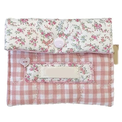 ZEPFJHE Stoffbeutel mit Cartoon-Motiv für Damenbinden mit Sanp-Verschluss für Damen und Mädchen, a, Mass Beauty von ZEPFJHE