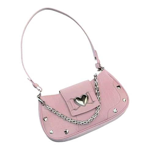 ZEPFJHE Süße Unterarmtasche für Damen, Umhängetasche, stilvolle Schultertasche, trendig, Pendler, modisch, Achselhöhle, PU-Leder, Crossbody für Damen, süße Schultern, trendige Unterarm-Geldbörse von ZEPFJHE