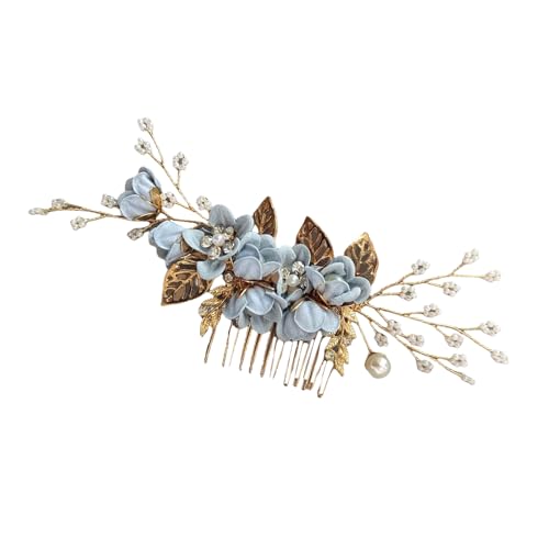 ZEPFJHE Traditionelle Hanbok-Haarspange, zarter Haarkamm mit Strasssteinen und künstlichen Perlen, Schmuck für Braut und Brautjungfern, elegantes Ornament von ZEPFJHE